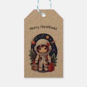 Customised Christmas Astronaut Santa Claus Gift Tags