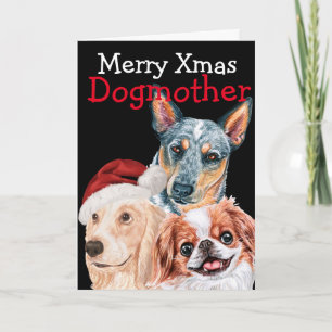 Customised Christmas watercolor card from your dog