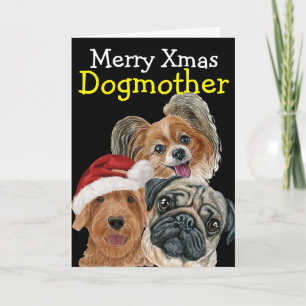 Customised Christmas watercolor card from your dog