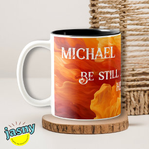 Customised Cinnamon Splash Scripture Two-Tone Coffee Mug