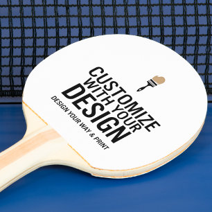Customised Company Branded Custom Personalised Ping Pong Paddle