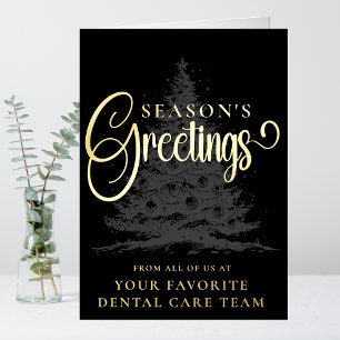 Customised Company Professional Business Christmas Foil Holiday Card
