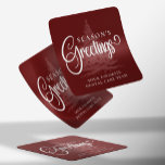 Customised Company Professional Business Christmas Square Sticker<br><div class="desc">Introducing our Customised Company Professional Business Christmas Square Sticker, a versatile and stylish addition to your corporate holiday materials, perfect for your company Christmas party. These red custom Christmas stickers are designed to convey the spirit of the season while maintaining a professional touch. Customised with your company name and a...</div>