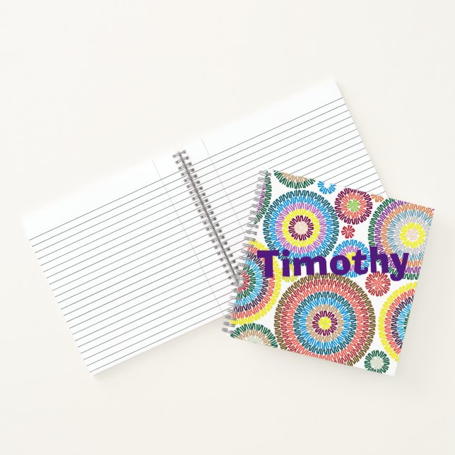 Customised concentric circle single ruled notebook (Inside)