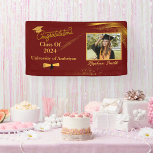 Customised congratulations graduate modern  banner
