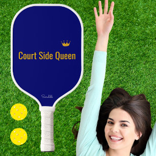 Customised Court Side Queen Pickleball Mum Gift Paddle