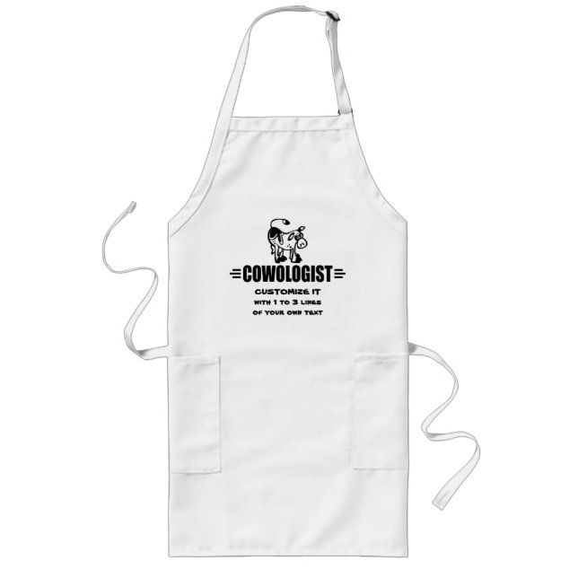 Customised Cow Long Apron (Front)
