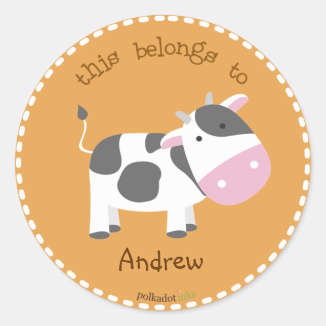 Customised*Cow Stickers Book (Front)