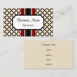 Customised Cream and Maroon Business Card
