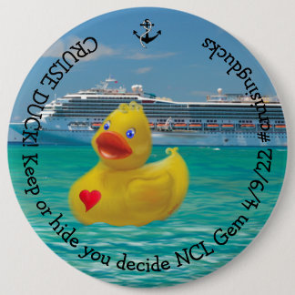 Customised Cruising Duck 6 Cm Round Badge