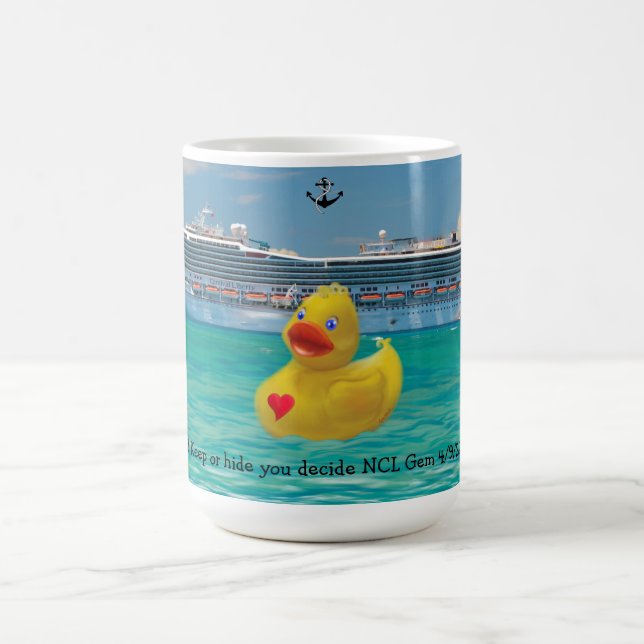 Customised Cruising Duck for grown ups Coffee Mug (Center)