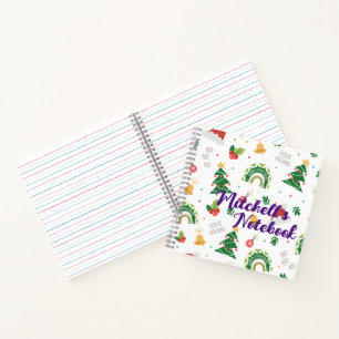 Customised Cute Christmas theme notebook