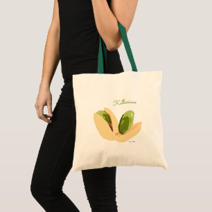 Customised Cute Pistachio Nuts Healthy Superfood Tote Bag