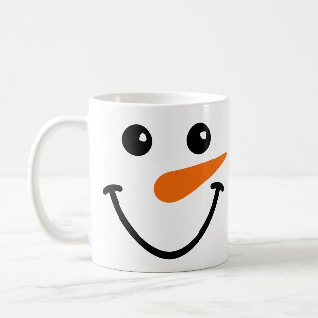 Customised Cute Snowman  Coffee Mug (Left)