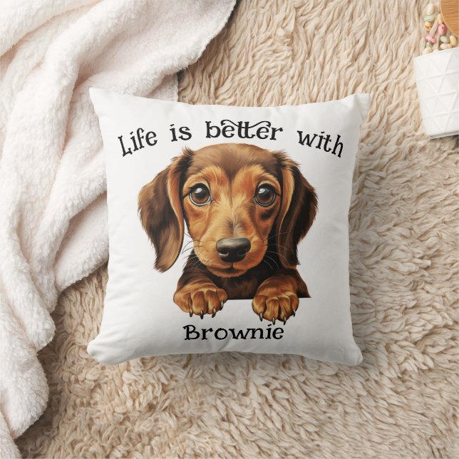 Customised Dachshund  Cushion (Blanket)