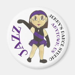 Customised Dance Studio JAZZ Dancer Teacher School Magnet