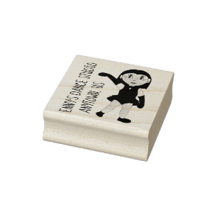 Customised Dance Teacher School Studio Jazz Dancer Rubber Stamp