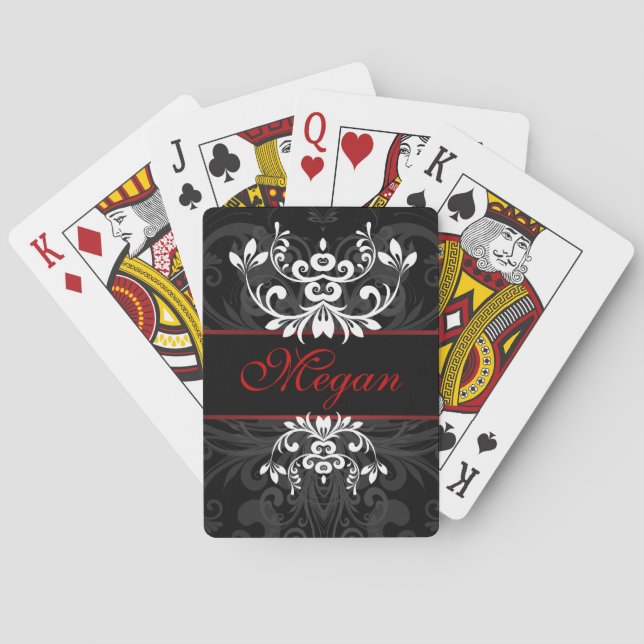 Customised Dark Elegance Playing Cards (Back)