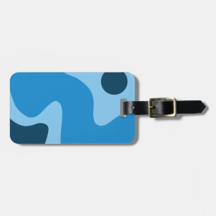 Customised Deep Water Blue Mod Acrylic Luggage Tag