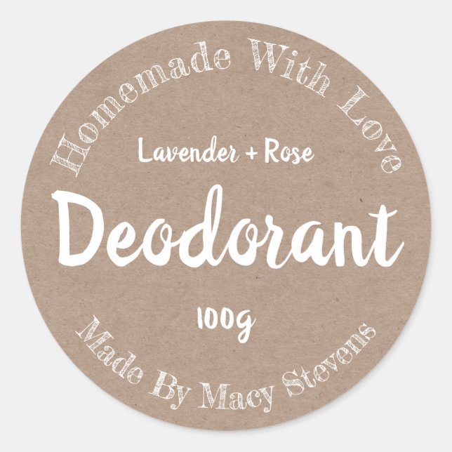 Customised Deodorant Label (Front)