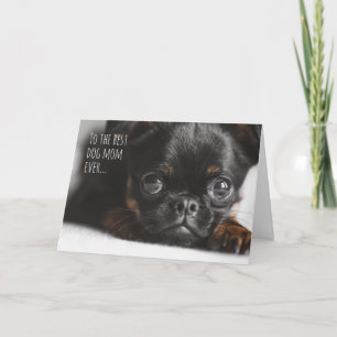 Customised Dog Mum Cute Puppy Funny Photo Birthday Card