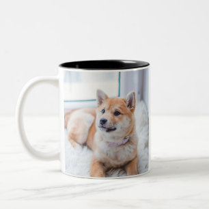 Customised Double Sided Personalised Photo Two-Tone Coffee Mug