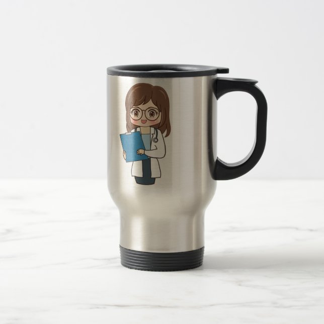 Customised Dr (Your Name) PhD 7 Graduation  Travel Mug (Right)