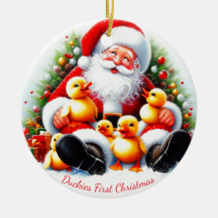 Customised Duckling Christmas Ornament