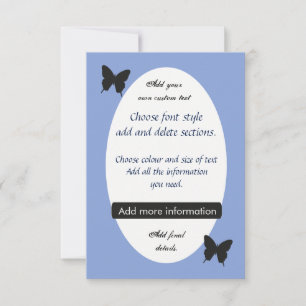 Customised Easter Butterfly or Wedding Invite
