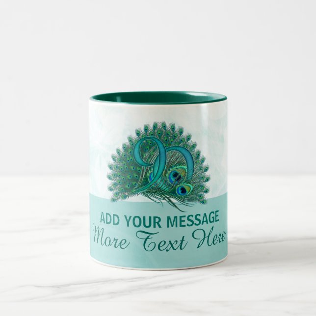 Customised elegant 90th birthday 90 text mug (Center)