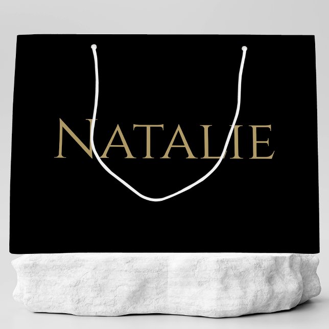 Customised Elegant Bridal Party Groomsman Wedding Large Gift Bag (Creator Uploaded)