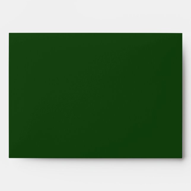 Customised Elegant Modern Stylish Name Green. Envelope (Front)