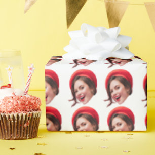 Customised Face Gift Wrap  Personalised Wrapping 
