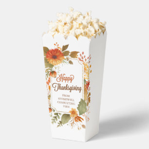 Customised Fall Floral Thanksgiving Party Favour Box