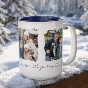 Customised Family 3 Photo Collage Gift Mug