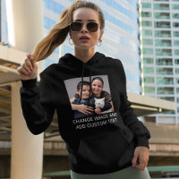 Customised Family Pet Photo Fun Text Cat Mum Black