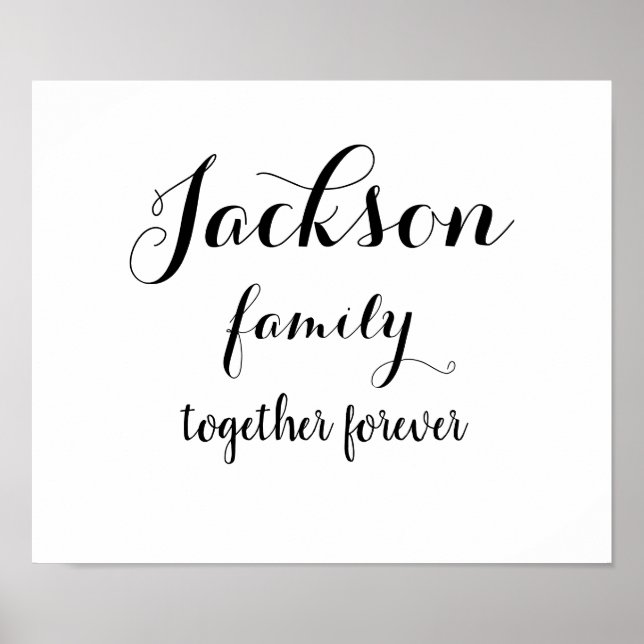 Customised Family poster (Front)
