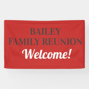 Customised Family reunion banner