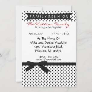 Customised Family Reunion Invitation