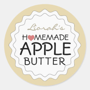 Customised Farm Style Homemade Apple Butter Label