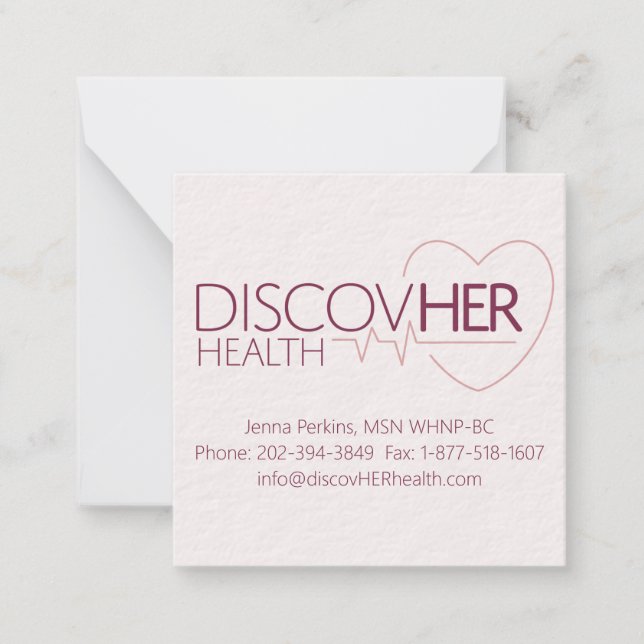 Customised Flat Note Card (Front)