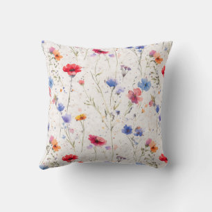 Customised Floral Colourful Throw Pillow