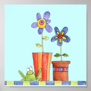customised flower pot print