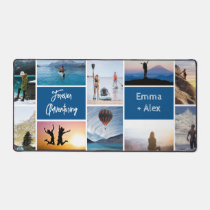 Customised Forever Adventuring 10 Photo Collage Desk Mat