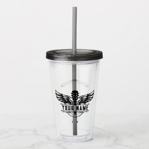 Customised Gift For Guitar Players Drinkware Acrylic Tumbler