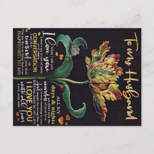 Customised Gift For Husband Best gift for man Announcement Postcard