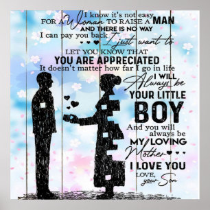 Customised Gift For Mum, Cute Quotes Present, Poster