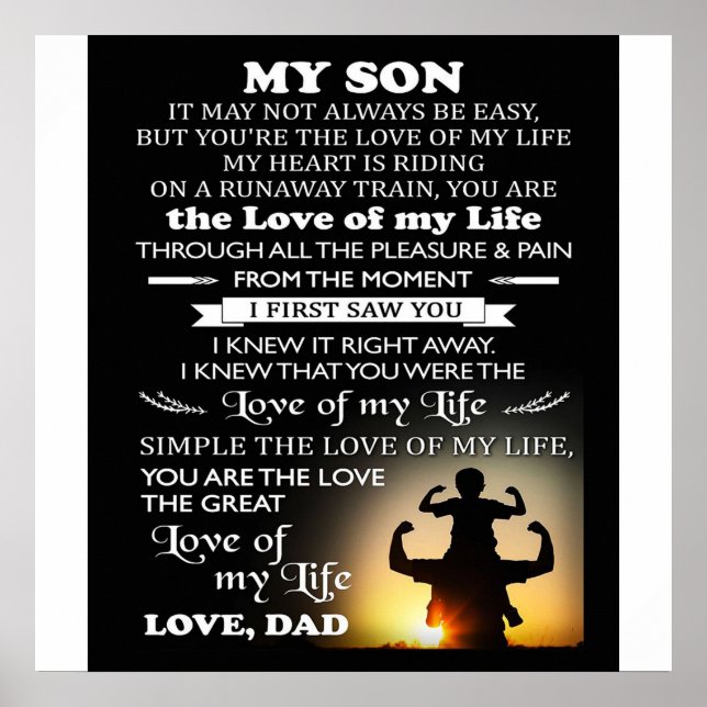 Customised Gift For Son | Best gift for kid Poster (Front)