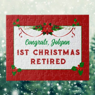 Customised Gift! Retirement Christmas Puzzle