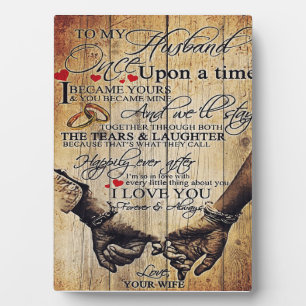 Customised Gift To My Husband, Home Decor Plaque